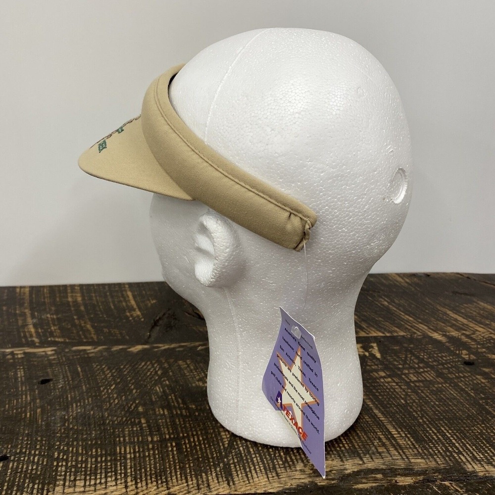 Texace Otter Creek Golf Course Women's Reversible Beige & Tartan Plaid Visor New - Picture 16 of 16